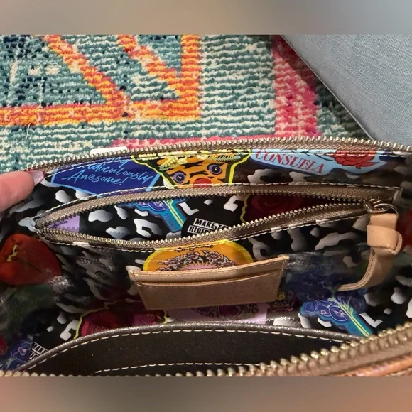 Consuela Iris Leopard Print Clutch in Iridescent - Picture 7 of 15